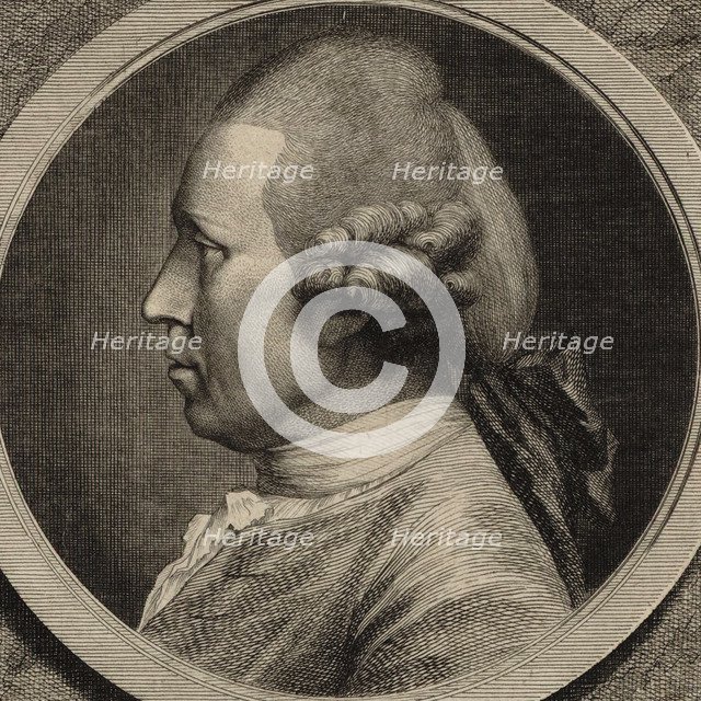 Portrait of the composer Johann Adam Hiller (1728-1804) , 1780.