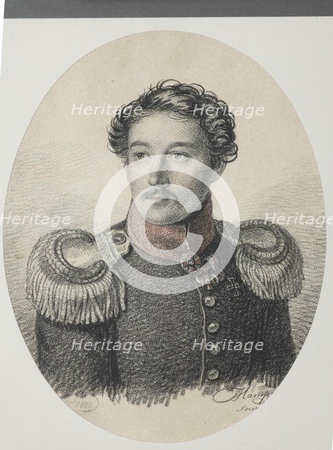 Portrait of Nikolay Vasilyevich Khvostov (1793-1837), 1822. Creator: Hampeln, Carl, von (1794-after 1880).