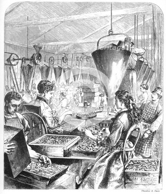 'Munitions Factory, Bridgeport, Connecticut', c1870s. Artist: Theodore R Davis