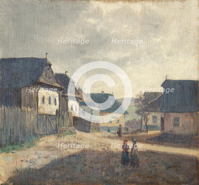Village square, 1850-1900. Creator: Jan Nowopacký.