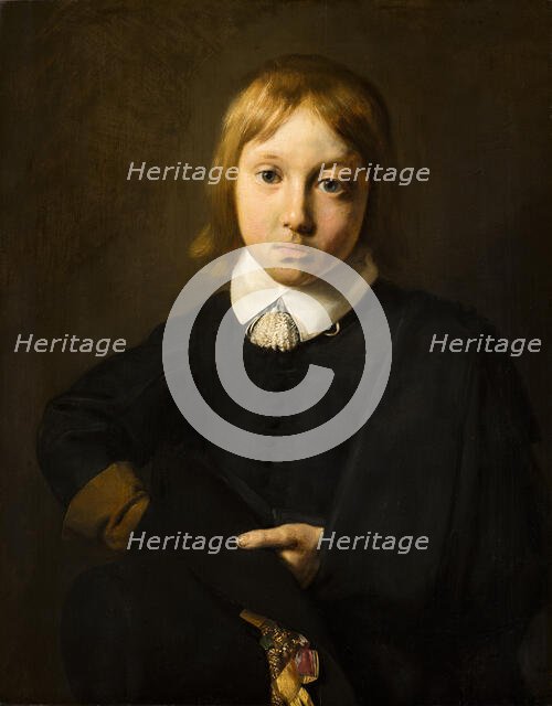 Portrait of a Boy, Aged Six, 1654. Creator: Jan de Bray.
