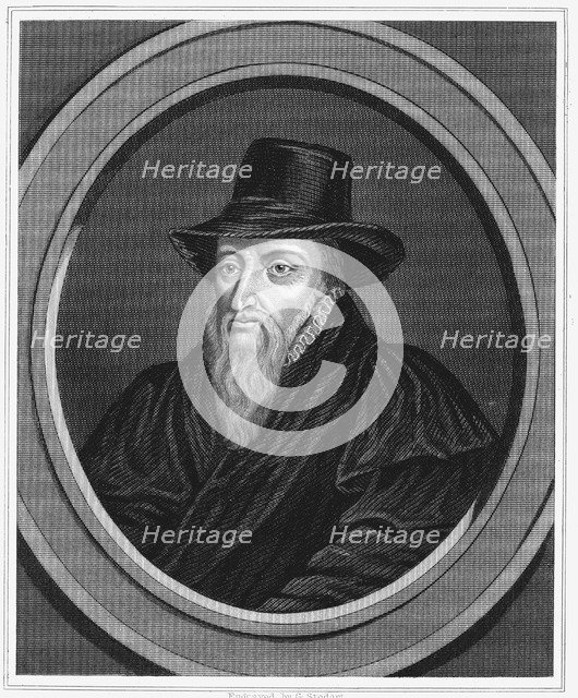 Theodore Beza, French religous reformer, c1600 (c1851). Artist: Unknown