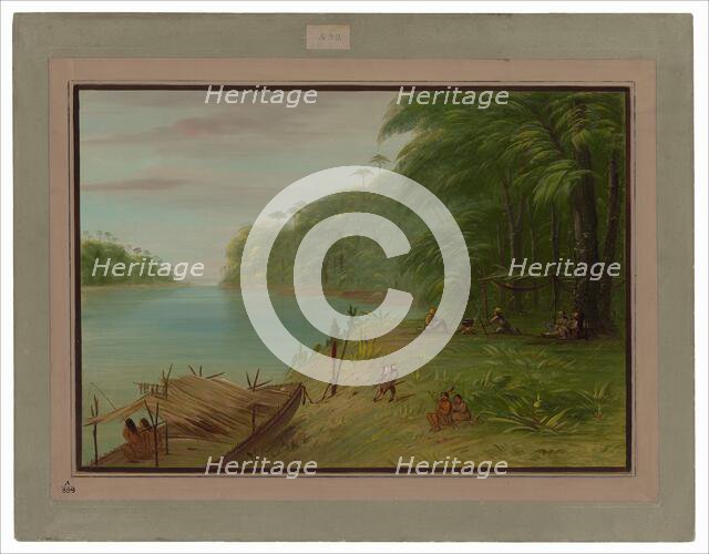 Shore of the Essequibo, 1854/1869. Creator: George Catlin.