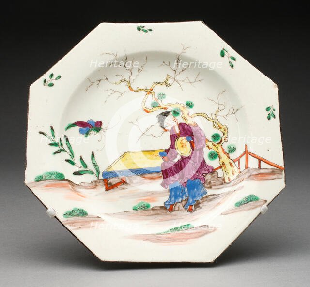 Plate, Bow, 1760/70. Creator: Bow Porcelain Factory.