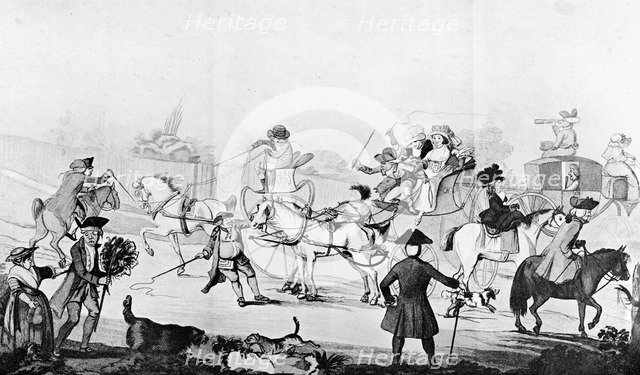 'Richmond Hill', 1782.Artist: W Dickinson