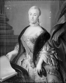 Carl Peter Ulrick's wife, Sofia Augusta; Catherine II of Russia, 1761. Creator: Unknown.