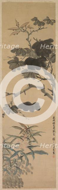 Flowering Plants, 1862. Creator: Wu Rangzhi (Chinese, 1799-1870).