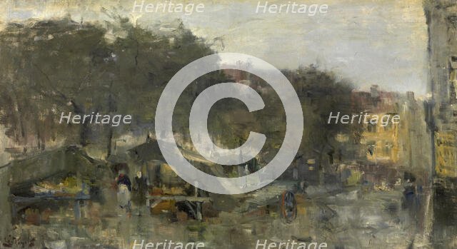 Wapenplein in Ostend, 1885. Creator: Guillaume Vogels.