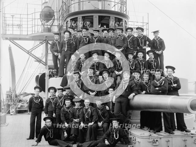 U.S.S. Brooklyn, apprentice boys, between 1896 and 1899. Creator: Unknown.