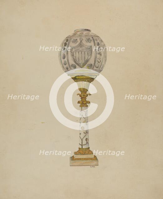 Table Lamp, 1935/1942. Creator: Ray Price.
