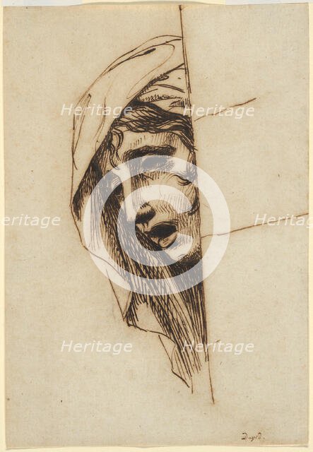 Head of a Woman, c. 1780. Creator: Jacques-Louis David.