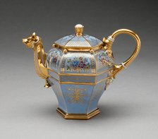 Teapot, Sèvres, 1832/35. Creator: Sèvres Porcelain Manufactory.