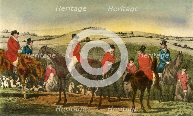'The Appearance of Swell astonishes the Surrey Hunt', 1838. Artist: Henry Thomas Alken.