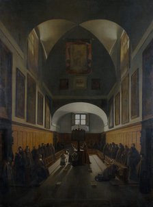 'The choir of the Capuchin Church, Rome', 1817. Artist: Francois-Marius Granet.