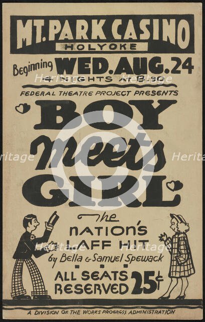 Boy Meets Girl, Holyoke, MA, 1938. Creator: Unknown.