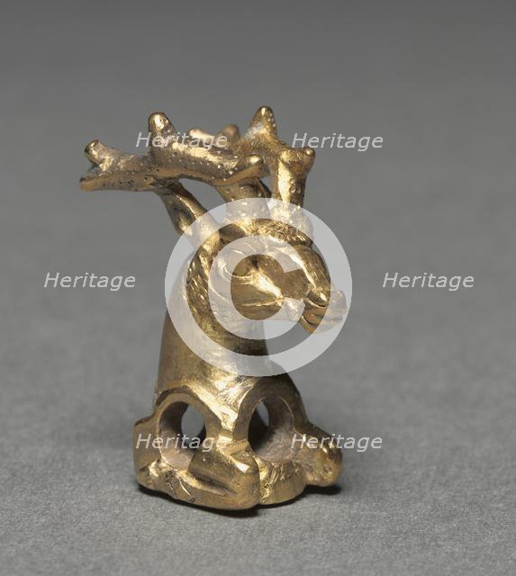 Stag Bridle Ornament, 400-300 BC. Creator: Unknown.
