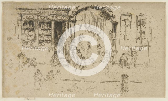 Archway, Brussels, 1887. Creator: James Abbott McNeill Whistler.