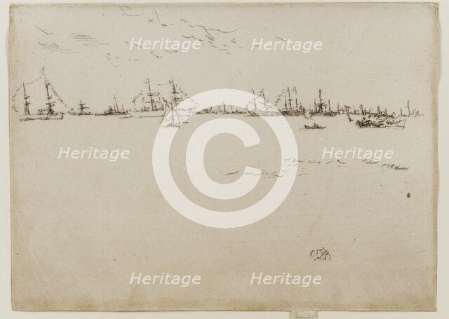 Troopships, 1887. Creator: James Abbott McNeill Whistler.