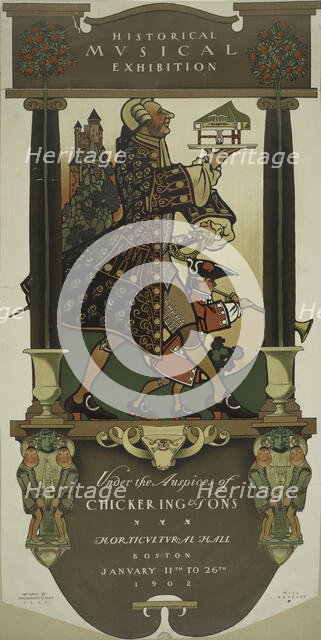 Historical musical exhibition, c1901. Creator: William H Bradley.