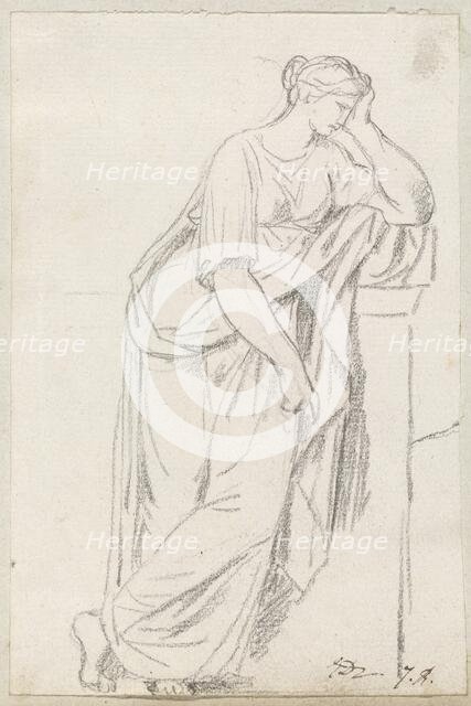 A Muse from the Sarcophagus of the Muses, 1775/80. Creator: Jacques-Louis David.