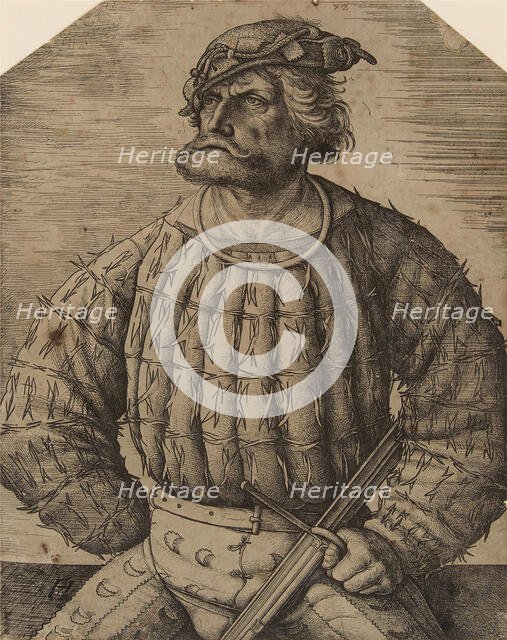 Portrait of Kunz von der Rosen, First quarter of 16th century. Creator: Hopfer, Daniel, the Elder (1470-1536).