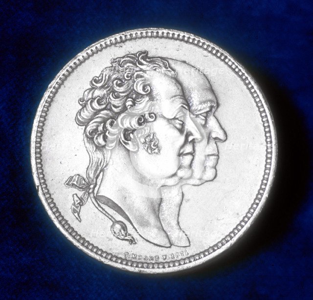 Matthew Boulton and James Watt, British engineers and industrialists, 1871.  Artist: J Moore