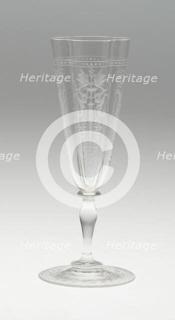 Champagne Flute, Austria, 19th century. Creator: J.& L. Lobmeyr.