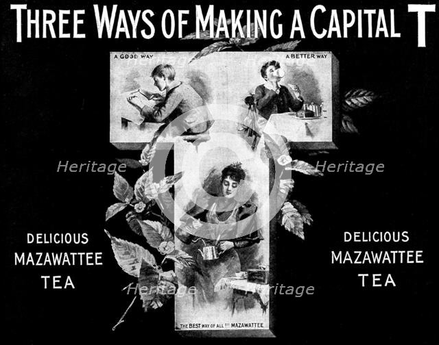 Advertisement for Mazawattee Tea, 1895. Creator: Unknown.