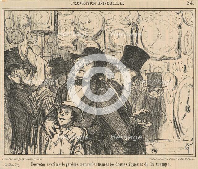 Nouveau système de pendule ..., 19th century. Creator: Honore Daumier.