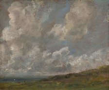 Study Of Clouds Over A Landscape, c1821-22. Creator: John Constable.
