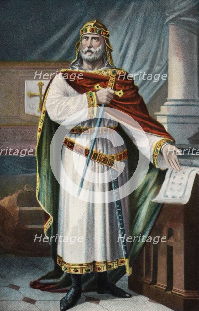 Don Alphonse III the Great (848-Zamora, 910), the last King of Asturias.