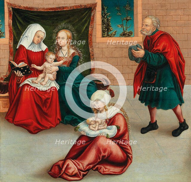The Holy Kinship, 1528. Creator: Krodel (Crodel), Wolfgang, the Elder (ca. 1500-ca. 1561).