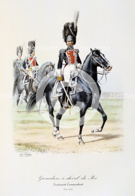 'Grenadiers à Cheval du Roi, Lieutenant-Commandant', 1814-15 Artist: Eugene Titeux