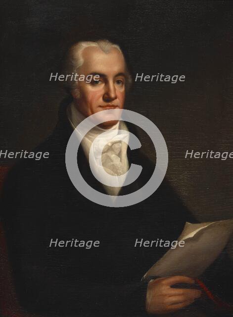 Portrait of Joel Barlow, 1805. Creator: Robert Fulton.