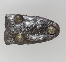 Counter Plate of a Belt Buckle, Frankish, late 6th-early 7th century. Creator: Unknown.