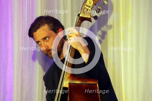 Ferg Ireland, Georgia Cecile Quartet, Watermill Jazz Club, Dorking, Surrey, 7 October 2025. Creator: Brian O'Connor.