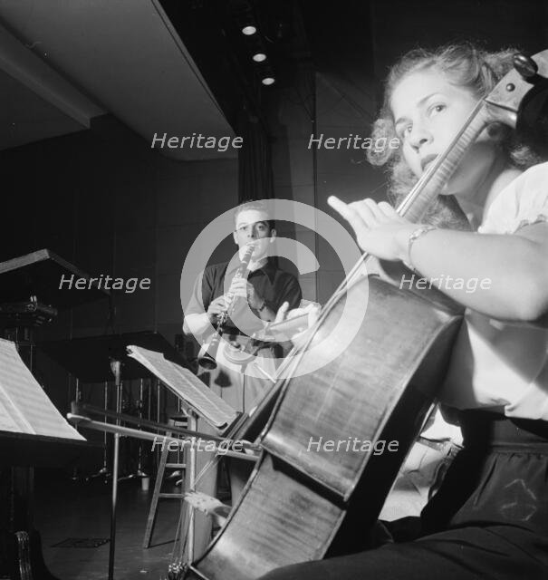 Portrait of Jerry Wald and Alberta Grusd, New Yorker Hotel, New York, N.Y., ca. Aug. 1947. Creator: William Paul Gottlieb.