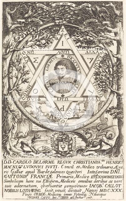 Charles De Lorme, 1630. Creator: Jacques Callot.