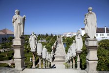 Statues in the Garden of the Episcopal Palace, Castelo Branco, Portugal, 2009. Artist: Samuel Magal