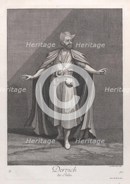 Dervich, des Indes, 1714-15. Creator: Unknown.