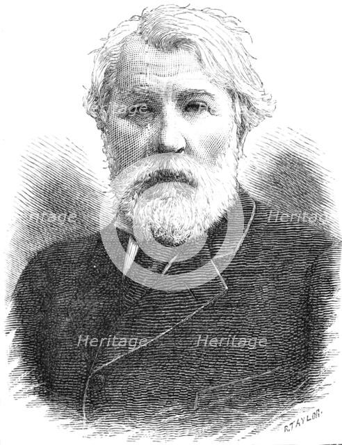 The late Ivan Tourguenieff, Russian novelist, 1883. Creator: Unknown.