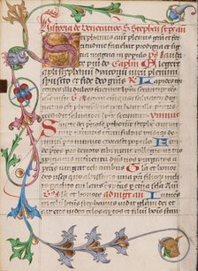 Decorated Initial S; Diurnal, about 1485. Creator: Unknown.