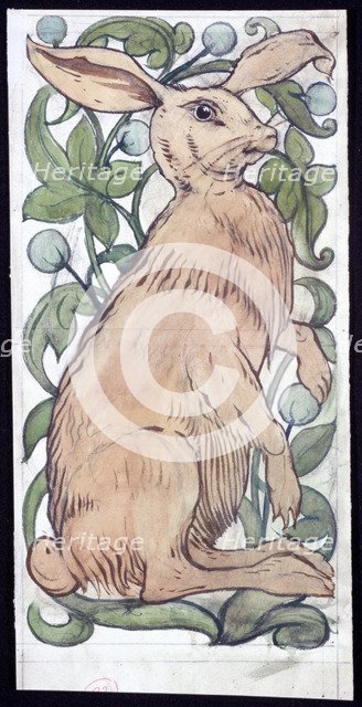 'Hare', c1859-1917. Artist: William de Morgan
