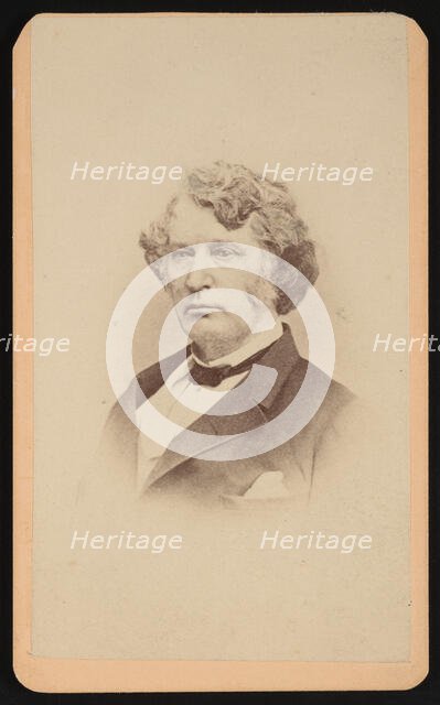 Portrait of Charles Sumner (1811-1874), Before 1874. Creator: Frank L Le Roy.