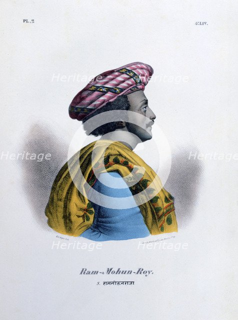 Ram Mohan Roy, founder of the Brahmo Samaj, 1828. Artist: Marlet et Cie
