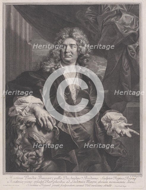 Martin Vanden Bogaert, called Desjardins, 1698. Creator: Gerard Edelinck.