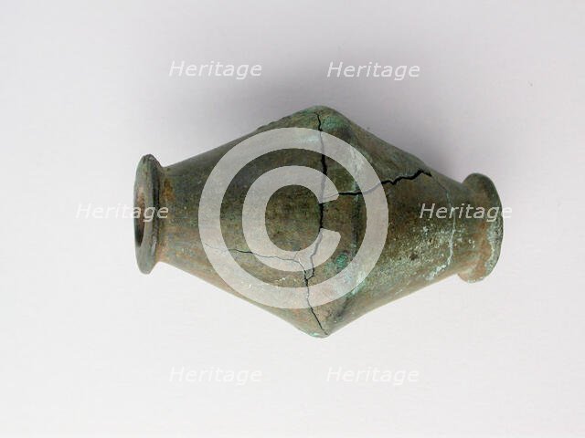 Biconical Bead, Geometric Period (800-600 BCE). Creator: Unknown.