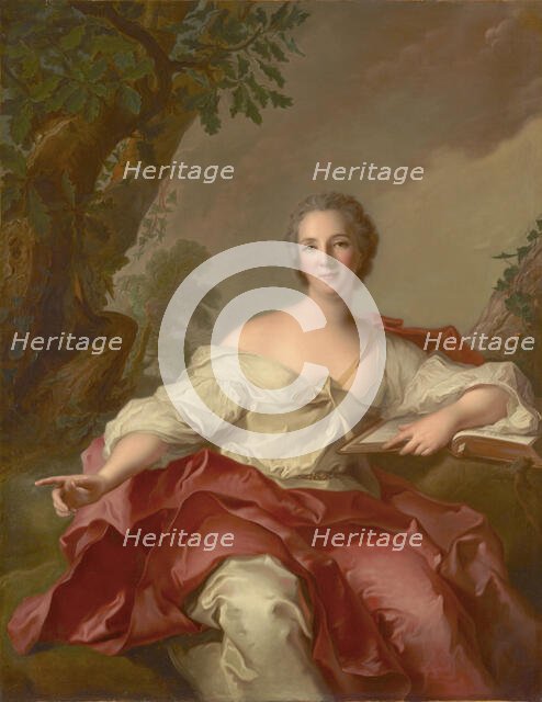 Portrait of Marie-Thérèse Geoffrin (1715-1791), Marquise de la Ferté-Imbault, 1738. Creator: Nattier, Jean-Marc (1685-1766).