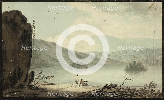 Barzon's Wake Lake, Lancashire, 1753-1807. Creators: Unknown, Sawrey Gilpin.