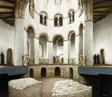 Abbot Wulfric's rotunda at St Augustine's Abbey, c12th century, (c1990-2010). Artist: Peter Urmston.